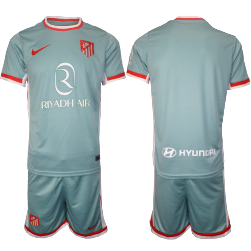 Men 2024-2025 Club Atletico Madrid away green Blank Soccer Jersey->indianapolis colts->NFL Jersey